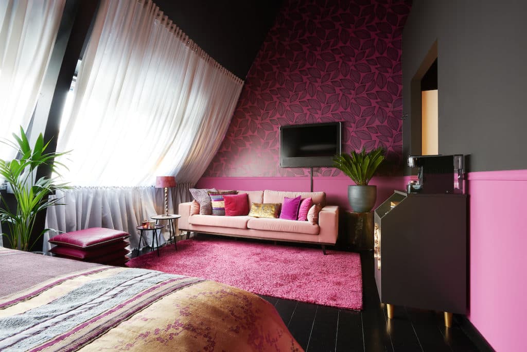 interieurontwerp Librije's Hotel zitje warme tinten